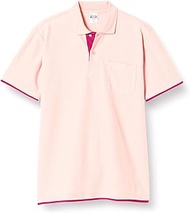 00195-BYP Men's TC Pique Basic Layered Polo Shirt, Short Sleeve, 5.8 oz, pink/hot pink, X-Small