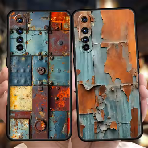 Phone Case For Oppo A54 A57 A78 A80 A98 Find X5 X6 Pro Reno 6 7 10 11 12 F Pro Soft TPU Vintage Indu