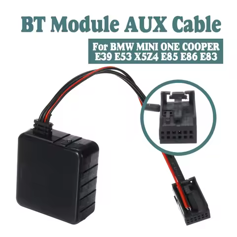 Upgraded Car Audio Bluetooth Cable bluetooth Module AUX Cable Adapter for BMW MINI ONE COOPER E39 E5