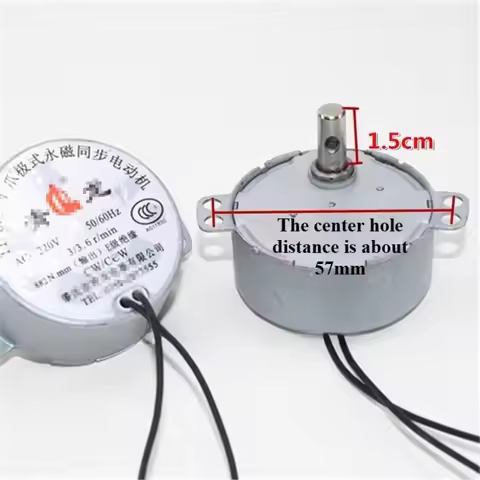 Suitable for TY-50 electric fan shaking head motor 4 rpm/220V, horn fan synchronous motor short shaf