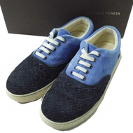 二手BOTTEGA VENETABOTTEGA VENETA製 Intrecciato 絨面革低筒運動鞋，40 碼（25 公分），藍色/海軍藍（產品編號 356617 VFC05 3960）