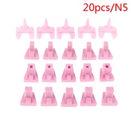 20Pcs Dental Ceramic Firing Pink Pegs Dental Lab for Single Porcelain Crown Oven Tray Ceramist Tool