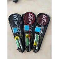 Genuine Badminton Racket 5U High Quality Twisted Frame - Carbon Mesh Badminton Racket 9.5Kg (Light B