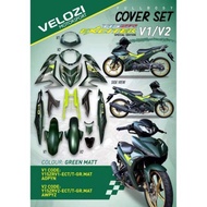 ❤️y15 V2 exciter body cover set complete #stiker tanam exciter y15 ysuku