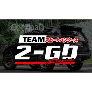 2GD SUV Racing Team CUTTING STICKER