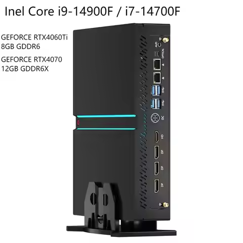 14Th Gen Gaming Mini PC Core i9-14900F RTX4070 12G Windows11 Pro Gamer Mini Computer 24Cores Dual LA