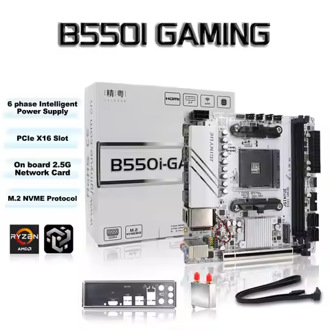 Jingyue B550i GAMING Mini ITX Motherboard DDR4 Memory Support AM4 Ryzen 5600GT/5600/5700X PCIe 4.0 D