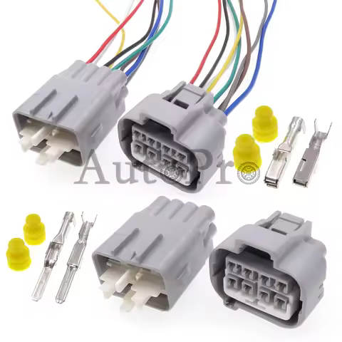 1 Set 8 Hole MG651308-5 MG641319 AC Assembly Auto Headlight Socket For Honda 90980-10897 90980-10896