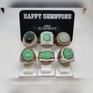 HAPPYGEMS77, BATU CINCIN GIOK BURMA RING PERAK ASLI