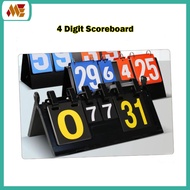 Portable 4 Digit Scoreboard Basketball Volleyball Football Tennis Badminton Referee Sports Competiti