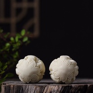 Ivory Fruit Carving Health Care Ball Fuxiang Pixiu Handball Hand Massage Solid Old Man Plate Ball Ha