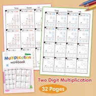 Math Workbook, Addition, Multiplication, And Division Fractions Workbook Practice Book