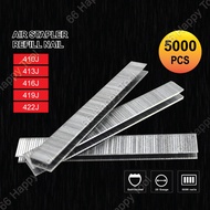Air Stapler Nail 5000pcs Refill 410J 413J 416J 419J 422J Pneumatic Tacker Wood Nail Staple Ubat Paku