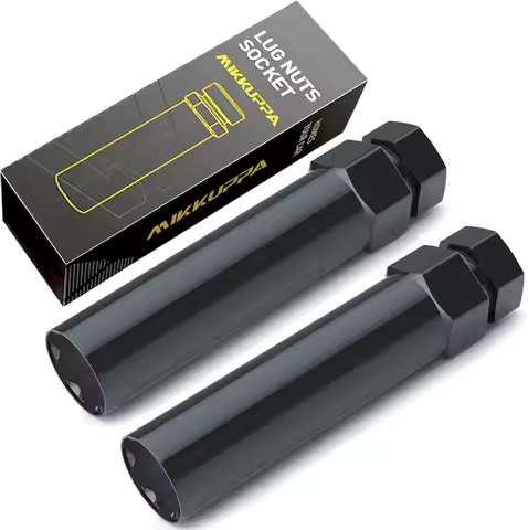 MIKKUPPA 2pcs 6 Point Spline Lug Nuts Socket Key Tool - for 17.6mm Inner Diameter - Compatible with 