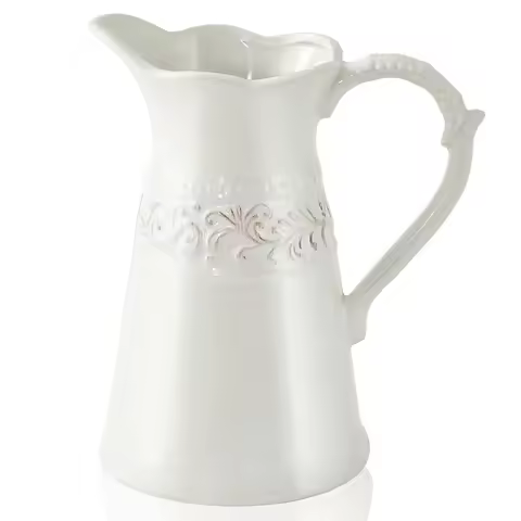 Pitcher Vase Farmhouse Vase Pitcher Vases For Flowers Flower Vase Pitcher White Pitcher Vases For Fl
