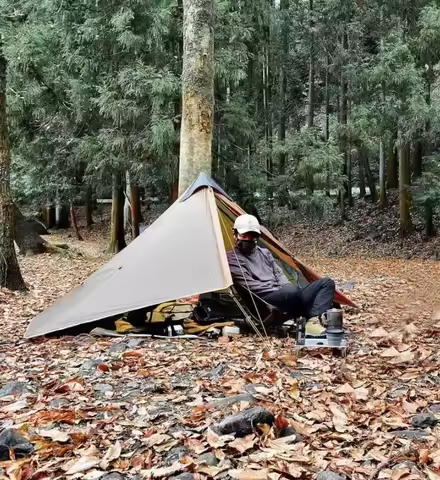3F UL Gear Lanshan1 Ultralight Tent 3/4 Season Portable Backpacking Tent for 1p Double Layer Tent fo
