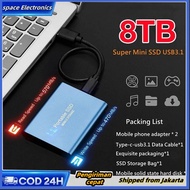 Portable SSD External hard drives 1TB 2TB 4TB 8TB External Hard Drive Seluler SSD USB 3.0 Portable E