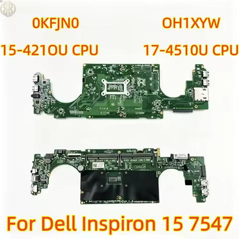 For Dell Inspiron 15 7547 Laptop Motherboard DA0AM6MB8E0 0KFJN0 KFJN0 0H1XYW H1XYW With I5 I7 CPU Te