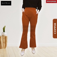 QAYRAA Seluar Palazo POCKET Botcut Slimfit LAICI / Ladies Bootcut Palazzo Casual Pants - Free Size