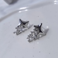 ♥ Korean Jewelry aimelbie ♥ Cosmic Mineral Earrings - Silver Color [IZNA Mai Earrings]