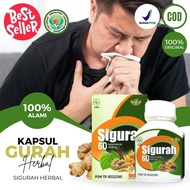 LANCAR DAHAK!!! KAPSUL SIGURAH Sigurah Obat Paru Paru Kapsul SiGurah Asli Obat Herbal Peluruh Dahak 