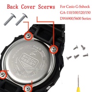 Watch Back Cover Screws For Casio G-Shock GA-110/120/150 DW-6900/5600 Series Metal Watch Tool Accessories 5pcs Scerws with Screwdriver