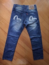 韓國版 靚貓鬚EVISU PERFECT GENES 牛仔褲 jeans