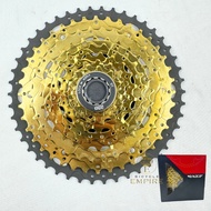 Cassette Sprocket Raze 9 Speed 11 - 46T Gold Bicycle Empire