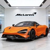 NEW 1:24 McLaren 765LT Supercar Alloy Car Model Sound and Light Children's Toy Collectibles Birthday