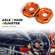 Motorcycle Rear Axle Block Chain Adjuster Regulator Sliders Tensioner For 125 DUKE 125 390 Duke 390D
