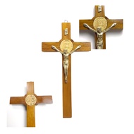 Benedict Wall Cross 25 cm Benedict Cross Brass Corpus Wall Cross Decorative/