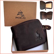 (FREE BOX)High Quality Genuine Leather Men Wallet /100% Kulit Lembu Betul / Beg Duit Lelaki / Dompet