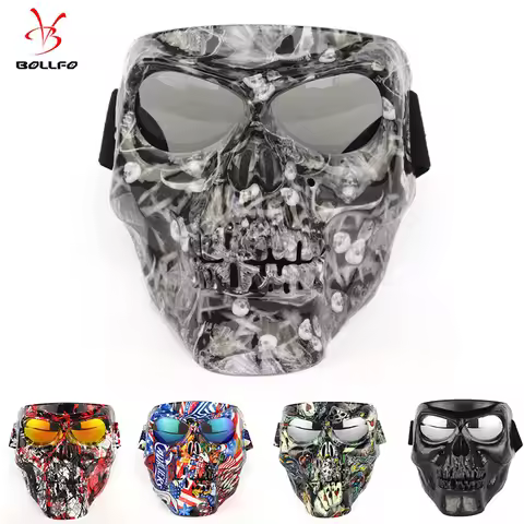 Motorcycle Off-road Goggles Windproof Sandproof Riding Outdoor Sports Goggles Devil Mask Tactical Go