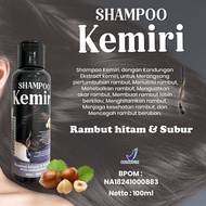 Shampo Kemiri Hitam Penumbuh Rambut Cepat Penghilang Uban dan Rontok 100ml - BPOM