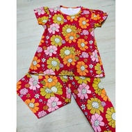 Baju Kanak-Kanak Perempuan 1-8 Tahun (Lengan Pendek + Seluar Panjang)