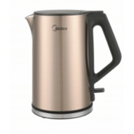 Midea 美的 MK-15H01A6(R) 1.5L不銹鋼雙層電熱水壺 - 金色 | 英國溫控器 | 大口徑壺口 | 香港行貨
