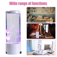 【JJL】-LED Jellyfish Night Light with Remote Control USB Powered Colorful Lighting Modes for Home Off