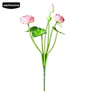 Westcovina Artificial Flowers Realistic No Withering Ornamental Faux Silk Dried Natural Pressed Flowers for Home