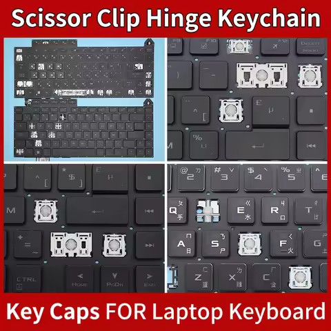 Keyboard Replacement Keycap Key cap &Scissor Clip&Hinge For Asus Rog Strix G16 2023 G614 G614J G634