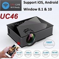 Newly Upgrade UNIC UC46  Portable Projector Multiscreen With Smartphone Via Wifi Or Phone Data Cable