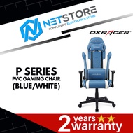 DXRacer P SERIES GAMING CHAIR - BLUE/WHITE GC-P132-BW-F2-01