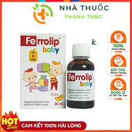 Sắt cho bé Ferrolip baby Sắt hữu cơ dạng siro nhỏ giọt nhập khẩu chính hãng - Thanh tùng pharmacy