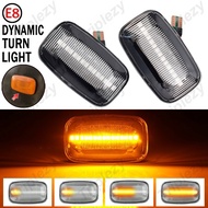 1 Pair Dynamic LED Side Marker fender Lights Flowing Turn Signal Light Side Repeater For Toyota Land