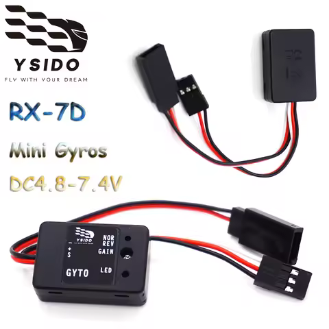 YSIDO RX-7D Micro Gyro RX7D Mini GyroScope 4.8-7.4 for MJX HYPER GO RC Car Drift Racing RC Boat Univ