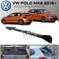 VOLKSWAGEN POLO MK6 2019+ BATMAN STYLE REAR ROOF SPOILER VW POLO HATCHBACK BATMAN SPOILER POLO HB BO
