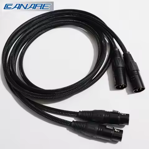 Original Canare HiFi XLR audio cable Stereo CD amplifier wire with neutrik plug Male to female balan