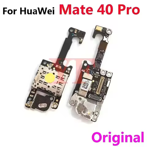 For HuaWei Mate 40 Pro P40 Pro SIM SD Card Reader Holder Microphone Mic Module Connector PCB Board F