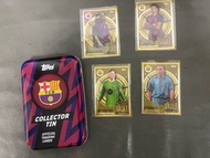 Topps FC Barcelona 金卡收藏鐵盒