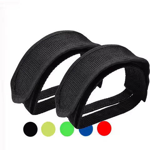 2pcs Fixie Bmx Fixed Gear Bike Bicycle Adhesive Straps Pedal Toe Clip Strap Belt Cn Suitable For Fix