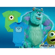 [BABY ONESIE ] TSUM TSUM MONSTERS INC THEME | SULLY MIKE WAZOWSKI | BABY MILESTONE